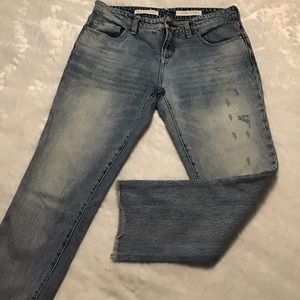 Anthropologie Pilco and the Letterpress Hyphen Jeans. Size 29.  Raw Hem